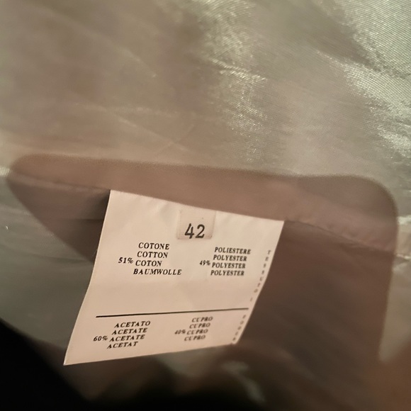 ❤️ Brian Dales Very Rare Steel Grey / Print Blazer Coat with Puff Sleeves - Picture 7 of 10